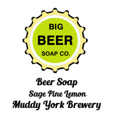 All Natural  Sage Pine Lemon Hand And Body Beer Soap