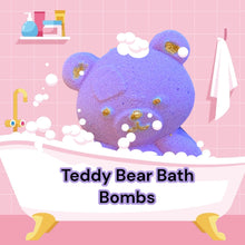 Teddy Bear Bath Bomb scented with Lavender Essential Oil