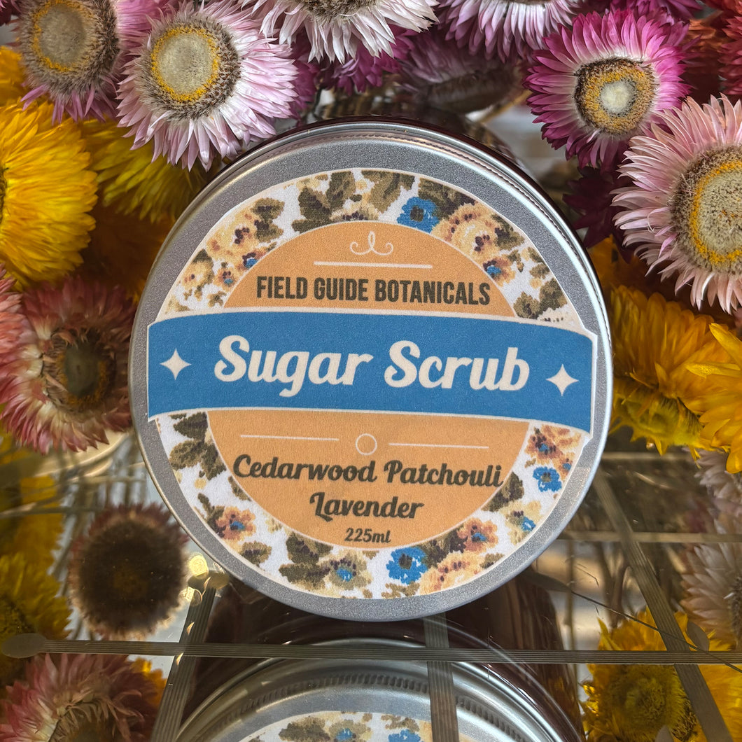 Cedarwood Patchouli Lavender Sugar Scrub