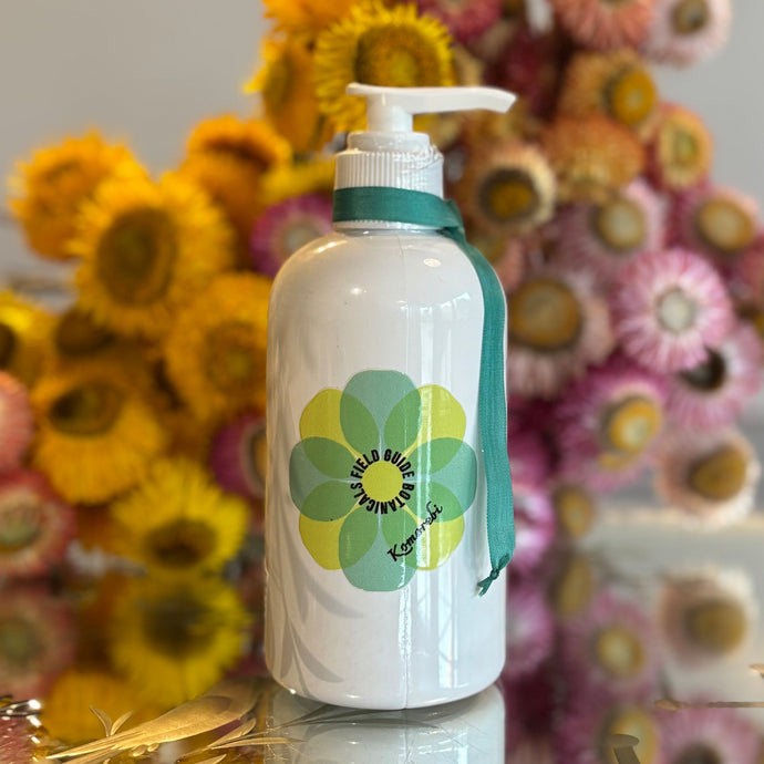 Komorebi hand and body lotion scented with a blend of lime patchouli and lemongrass