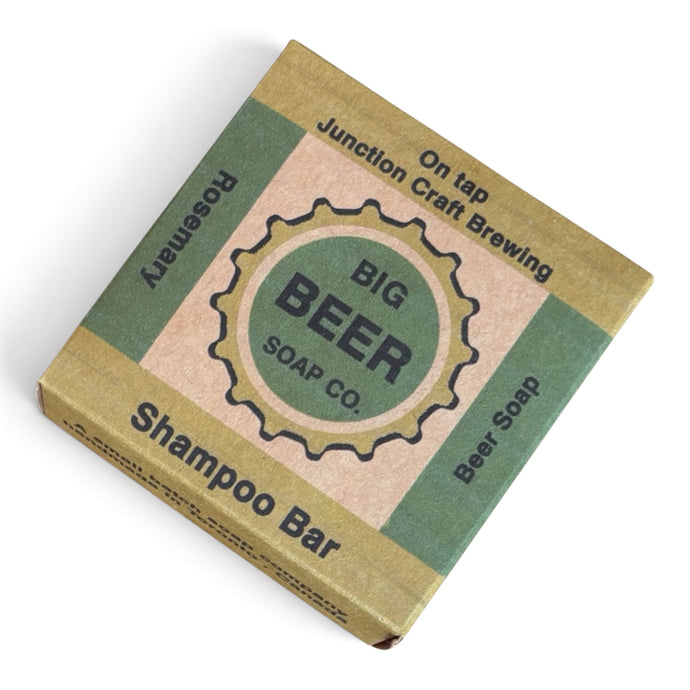 Solid Shampoo Bar scented with Rosemary essential oil.