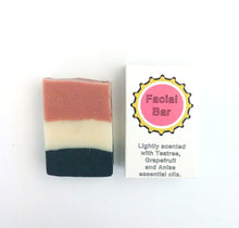 All Natural Facial Soap / Scented With Tea Tree, Lavender and Grapefruit Essential Oil