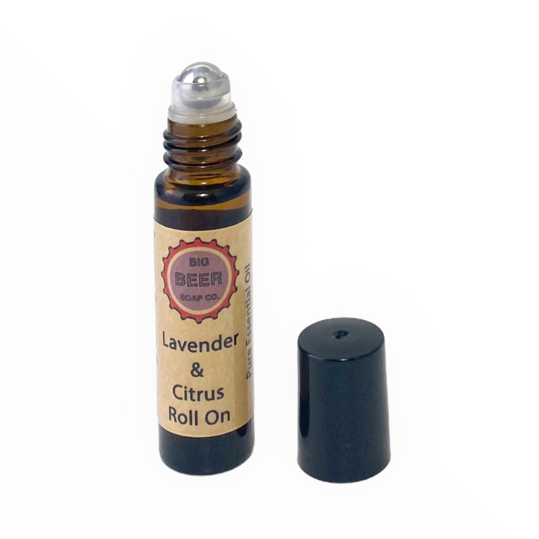 To eliminate anxiety and promote grounding.  Natural Lavender & Citrus roll on in a jojoba oil base.  Apply the roll on directly to your forehead, neck, shoulders and along your hair line.   As well as pulse points.   Lavender Essential Oil: Helps to relax the mind.  Orange Essential Oil: Uplifts the mins and spirit.