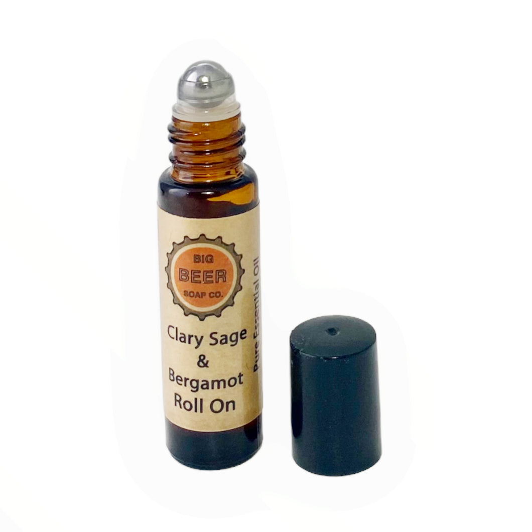 To eliminate anxiety and promote grounding.  Natural Clary Sage & Bergamot roll on, in a jojoba oil base.  Apply the roll on directly to your forehead, neck, shoulders and along your hair line.   As well as pulse points.   Clary Sage: A warming, scent that eases discomfort in the body and inspires calm, balanced thoughts.  Bergamot Essential Oil: Is said to relieve depression, anxiety, and other mood disorders.