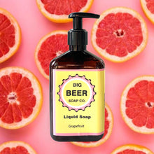 all natural liquid hand and body soap scented with grapefruit essential oil